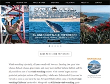 Tablet Screenshot of newportwhales.com